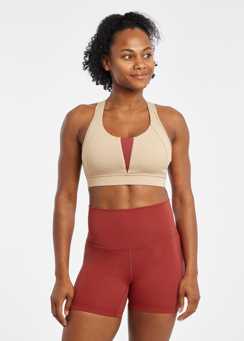 Fashion double sports bra