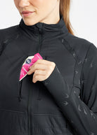 Firecracker Insulated Running Jacket, front pocket detail