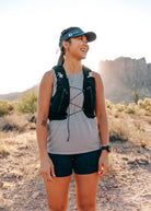 Flyout Trail Running Tank in Black/White