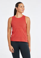 Flyout Trail Running Tank in Cardinal Red, front view