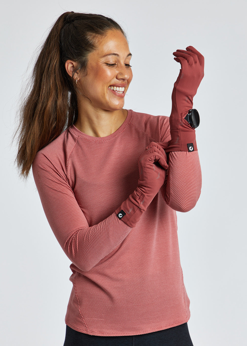 Oiselle Women's Running Gloves - Power Move Gloves, Black / SM/MD